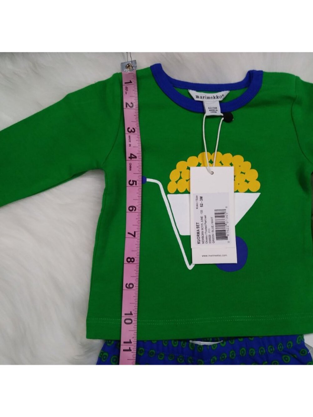 NWT Marimekko Kuorma 2 Twee Cotton Piece Baby Set NB-3M - Picture 11 of 14